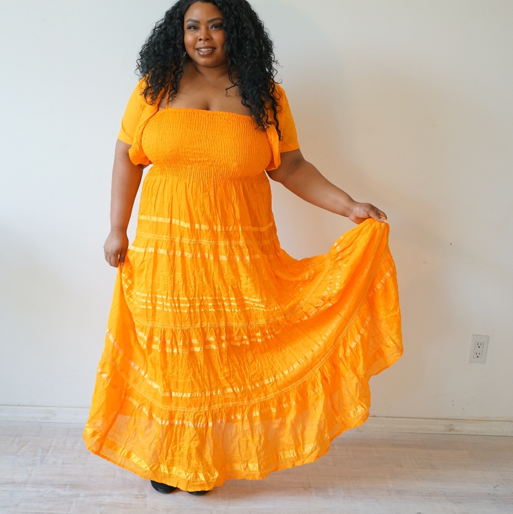 Two Piece Set. Bolero and Dress.